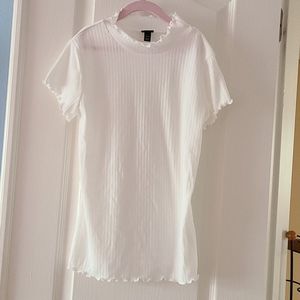 NWOT GIRLS off white t-shirt